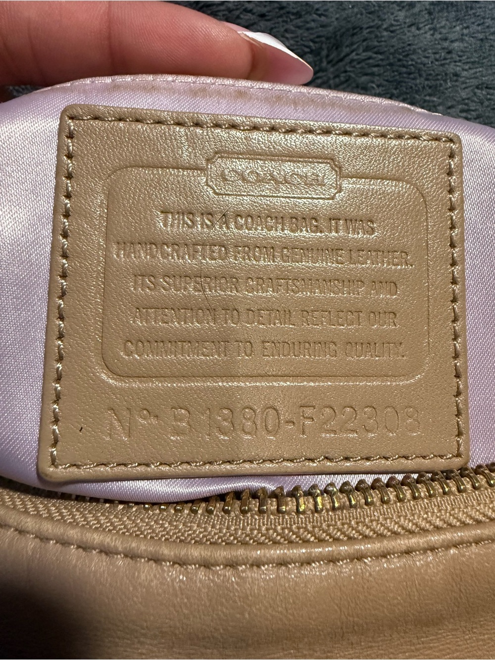 Coach Pebble Leather Shoulder Bag - Picture 4 of 8